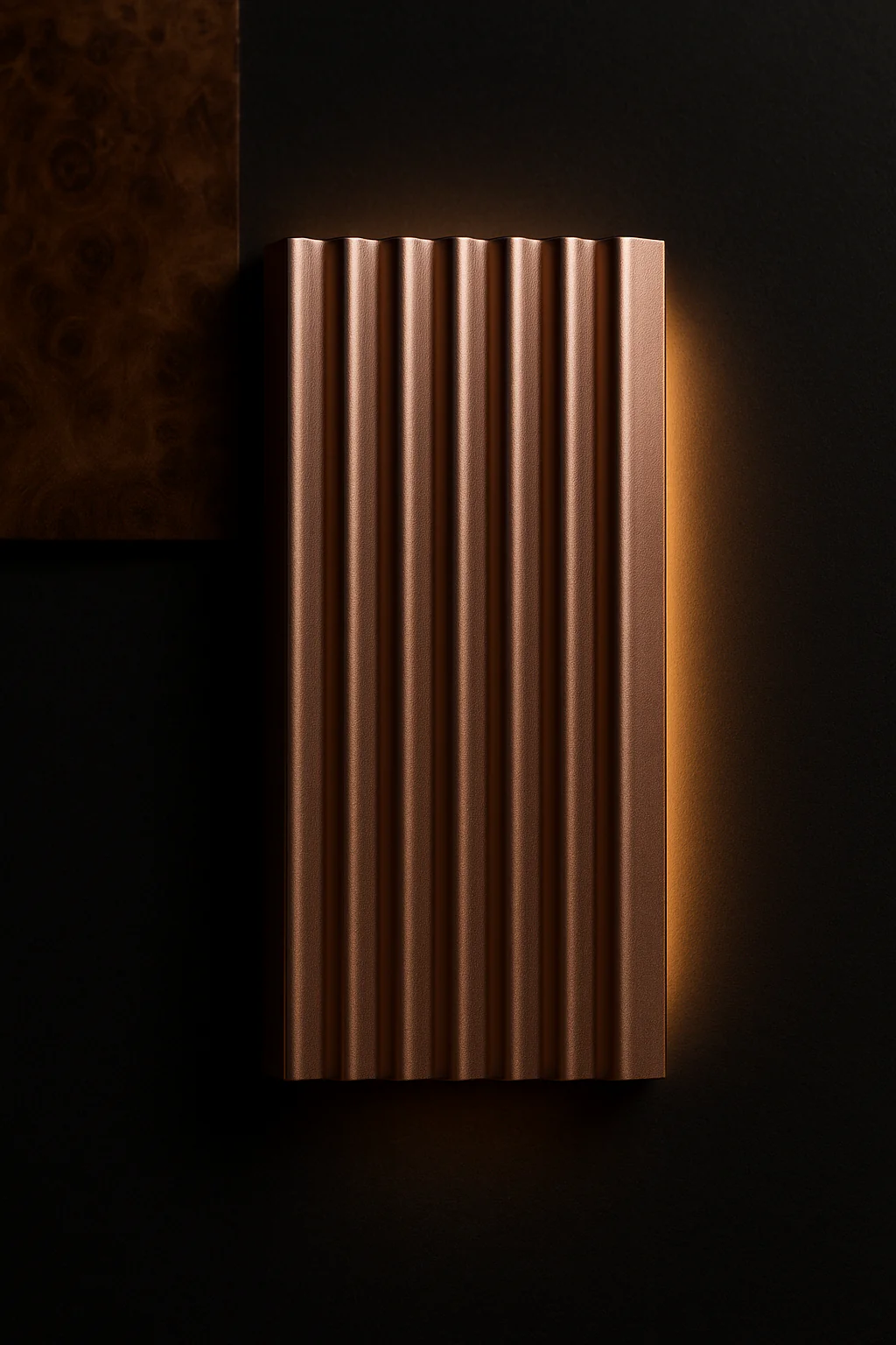 Metal · Fluted shelving — material reference
