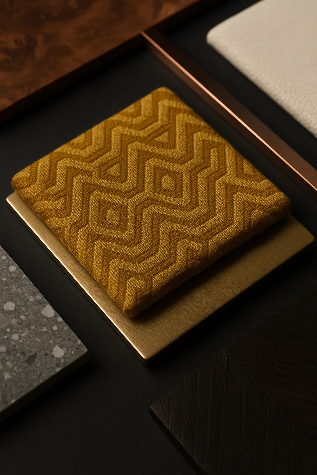 Accent · Patterned chair — material reference